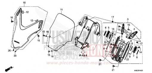 FRONTVISIER/WINDSCHUTZSCHEIBE (NSS125ADK) NSS125ADK de 2019